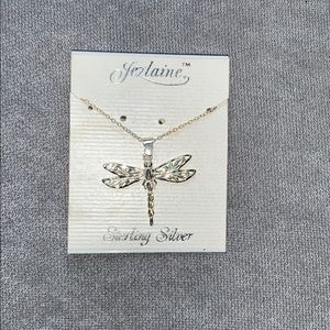 Sterling silver dragonfly necklace